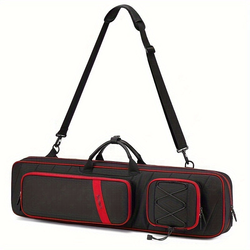 Soft Padded Pool Cue Case With Large Front Pockets