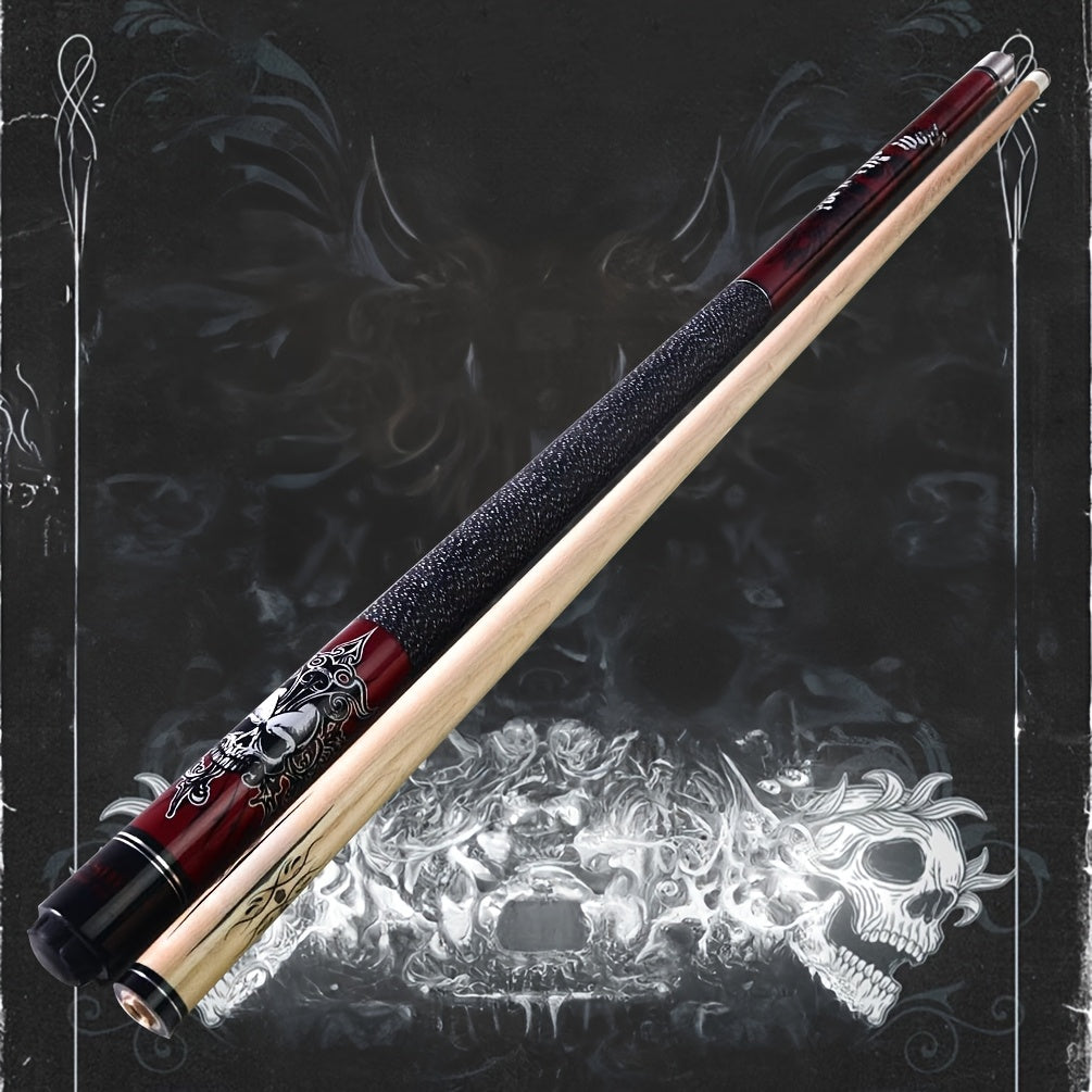 SEARVGRH Retro Skull Billiard Cue Traditional Wooden Maple