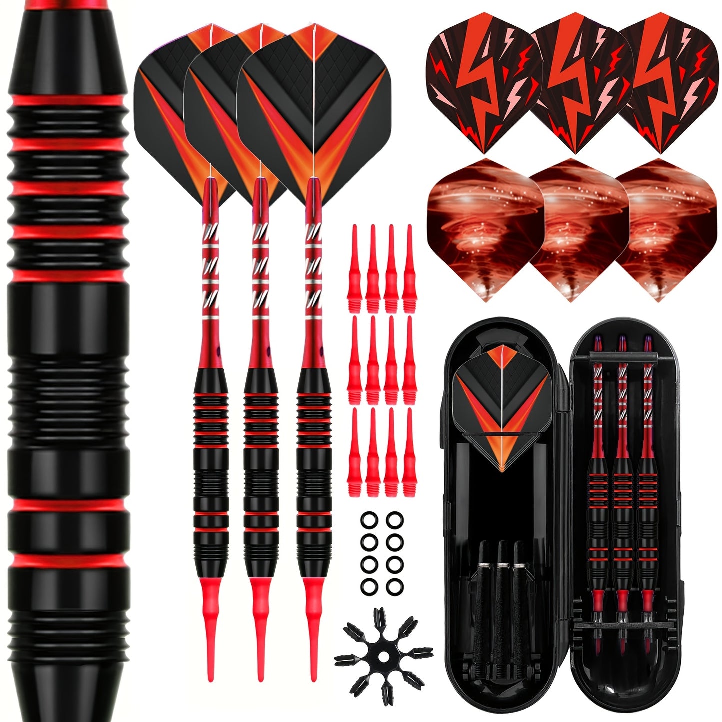Trecynd 3 Piece Dart Set With Flights And Storage Case