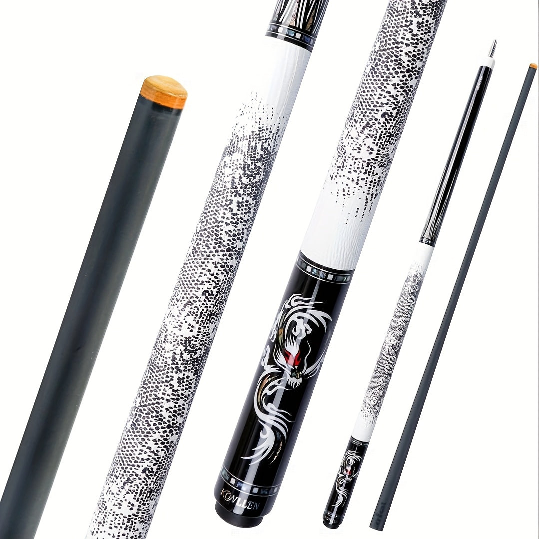 KONLLEN Carbon Fiber Pool Cue Low Deflection Handmade Inlay