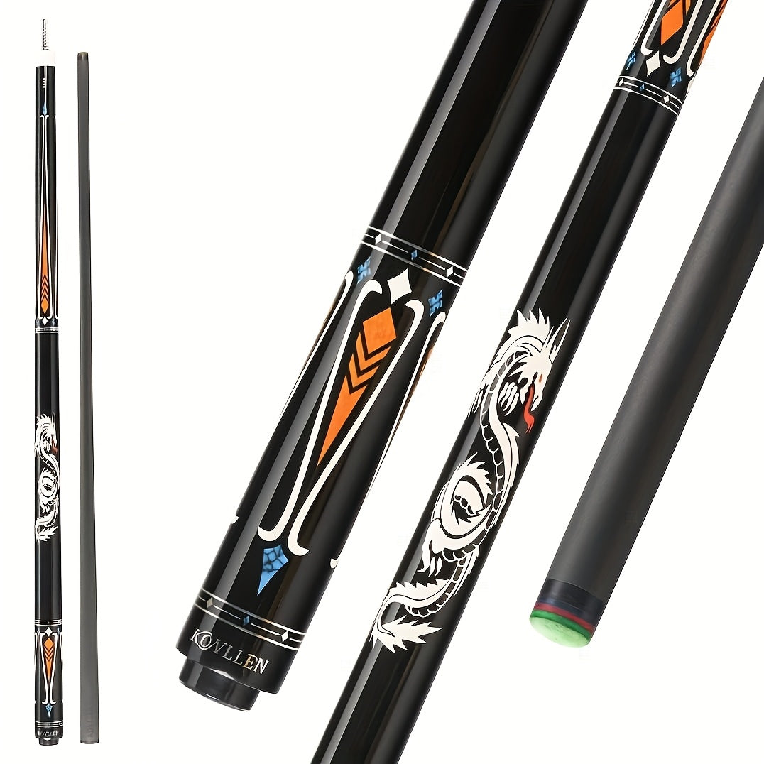 KONLLEN Carbon Fiber Pool Cue With Low Deflection Technology