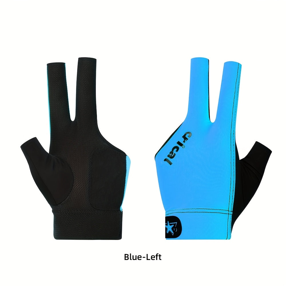 CRICAL Pool Gloves 3 Finger Carom Glove For Billiards