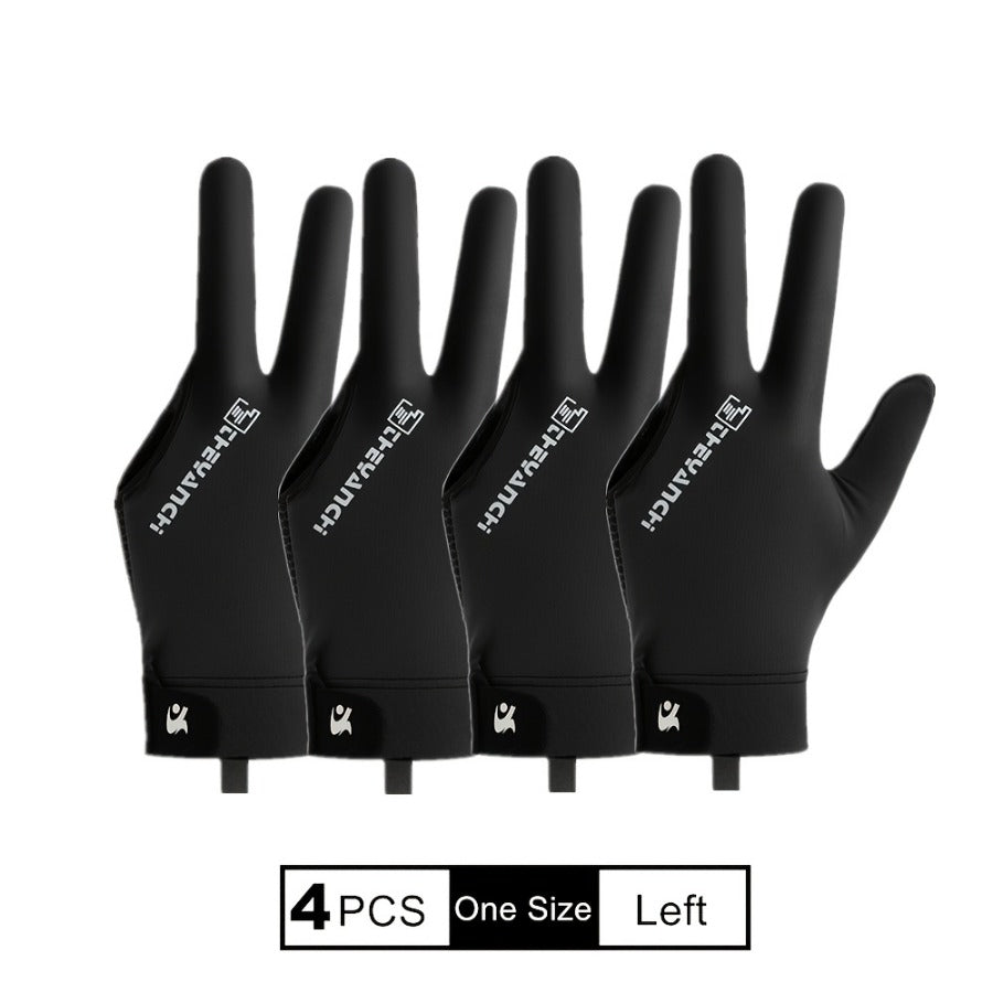 Unisex Snooker Pool Billiard Gloves Non Slip Breathable Palm
