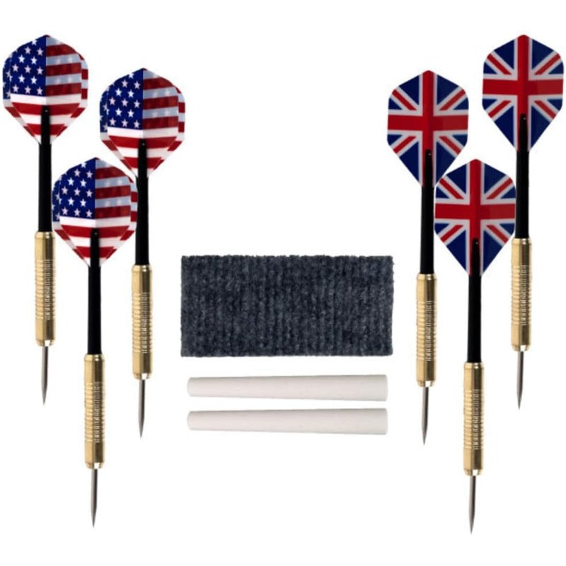 Trademark Poker Dart Board Cabinet Set With Dartboard And Darts