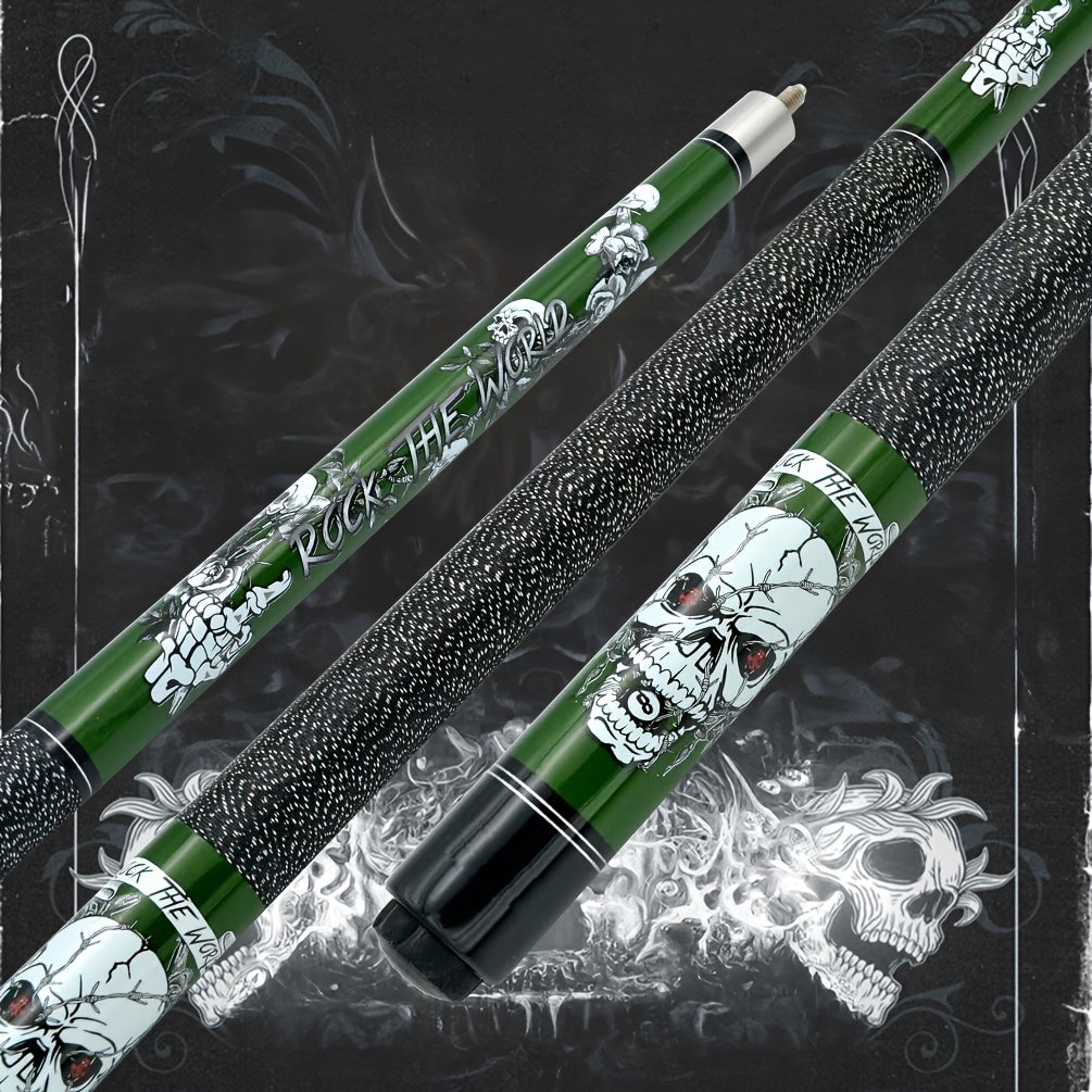 SEARVGRH Retro Skull Billiard Cue Traditional Wooden Pool Cue