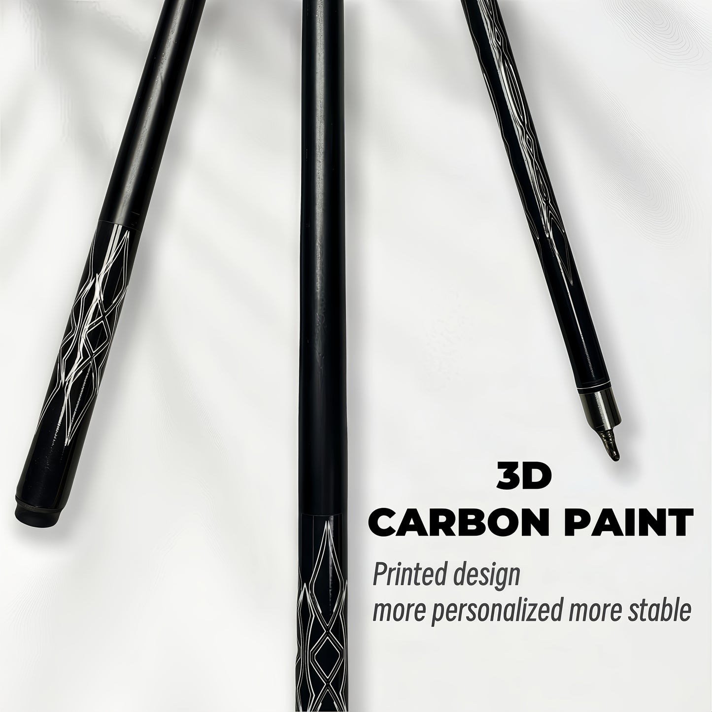 Venom-Inspired High Tech Fiberglass Pool Cue Training And Competition