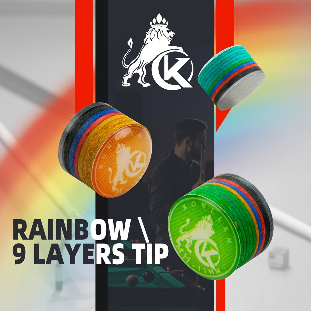 KONLLEN Billiards Cue Tip Professional For Nine Ball Play