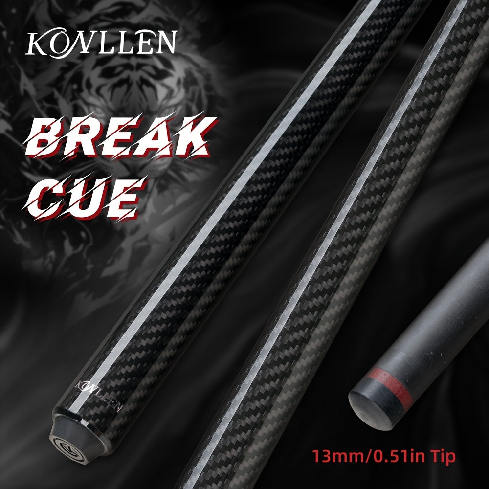 KONLLEN Carbon Fiber Break Cue Professional Break Stick For Billiards