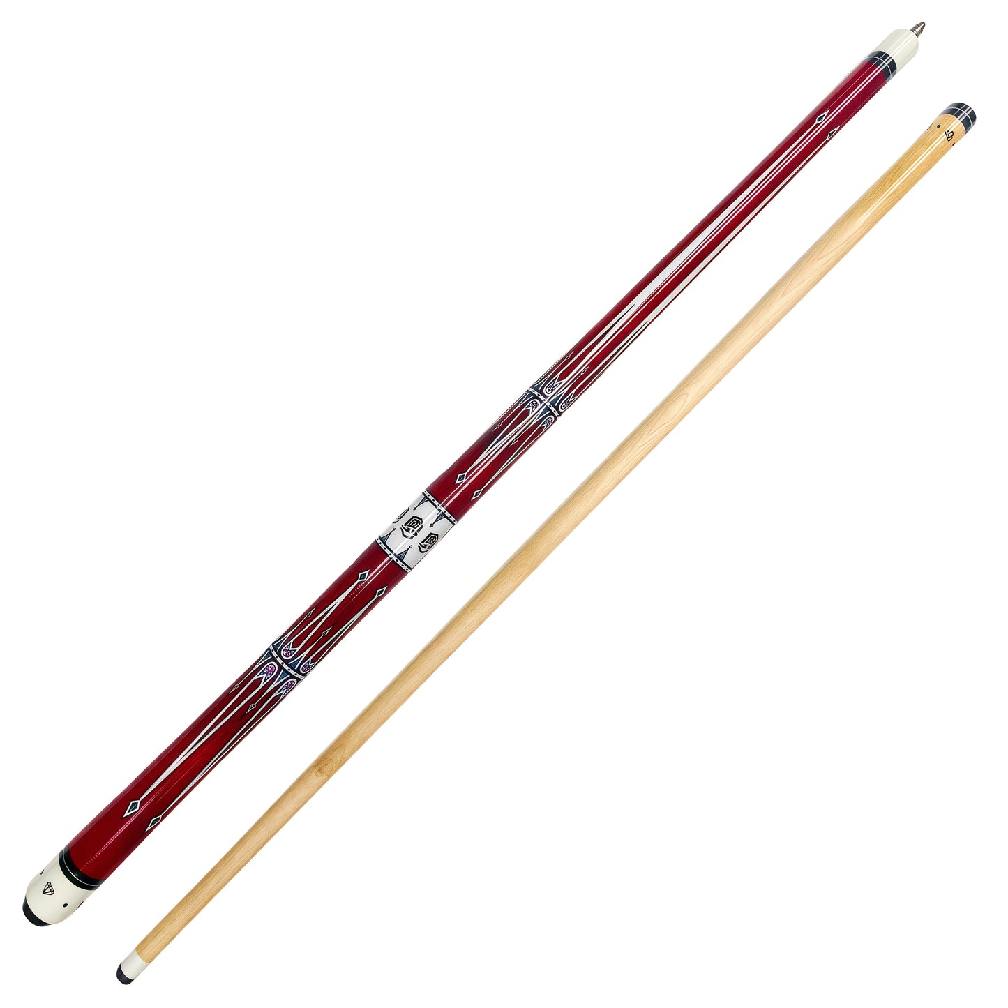 Handcrafted Wood Two Piece Billiard Cue for Training and Competition