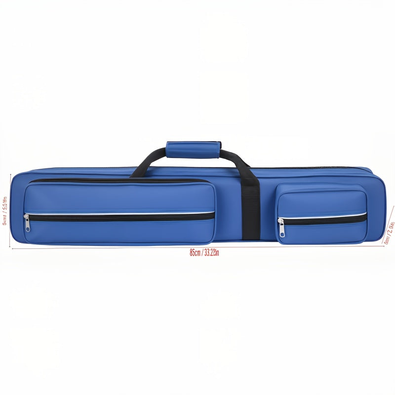 Oxford Soft Paddle Pool Cue Case And Ping Pong Cue Bag With Large Front Pockets