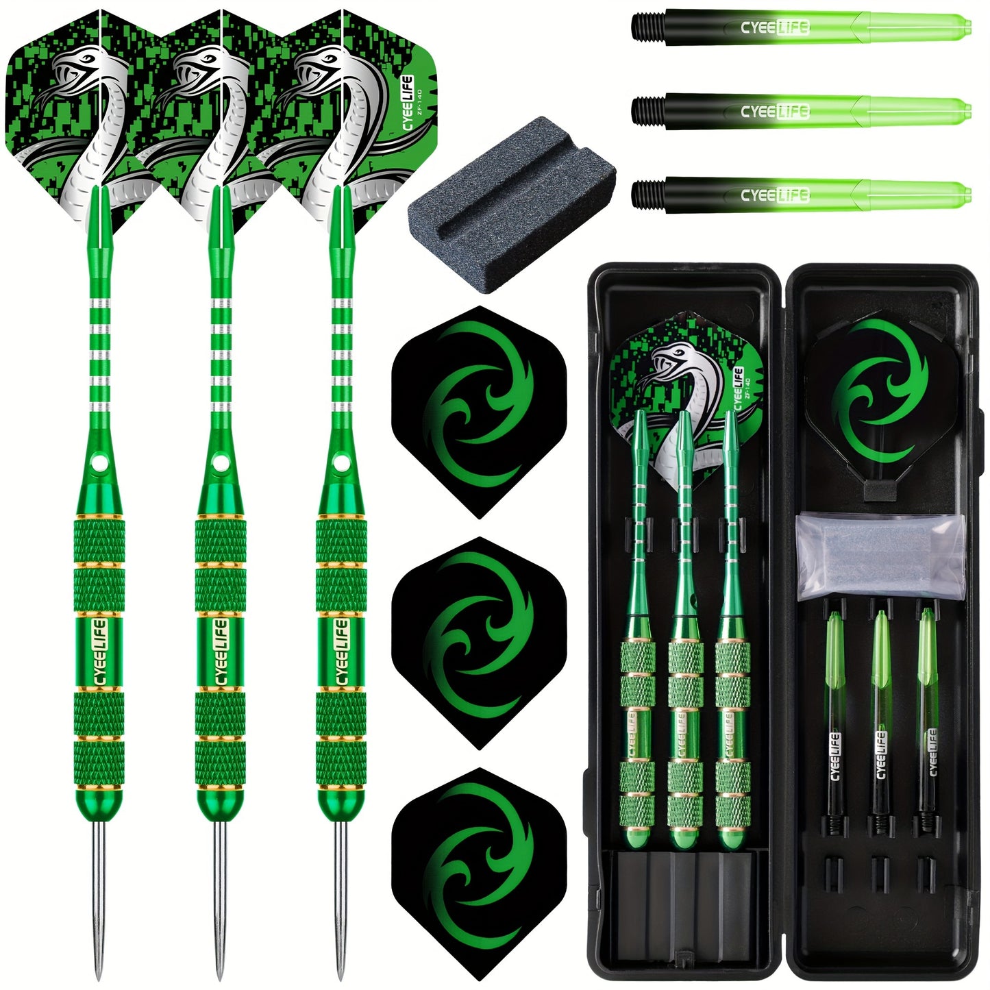 Cyeelife Professional Dart Set With Storage Box 3 Darts