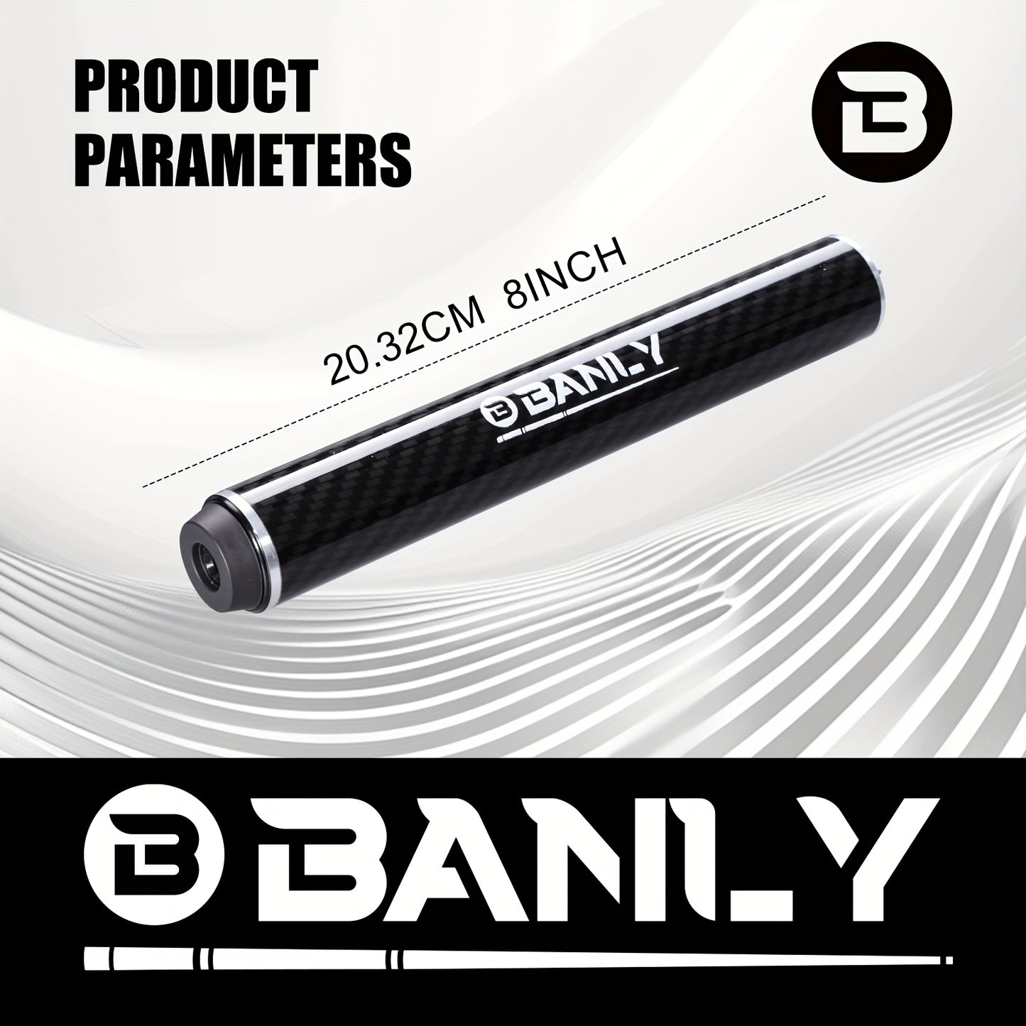 Banly Adjustable Cue Extension With Carbon Fiber Bumpers For Billiards