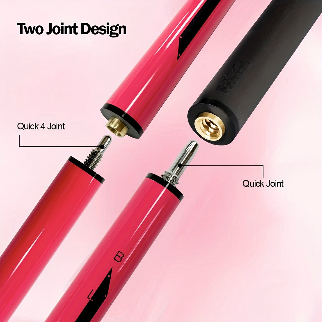 Little Monster Carbon Fiber Break Jump Cue 3pcs Low Deflection