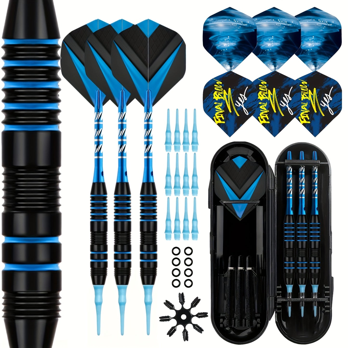 Trecynd 3 Piece Dart Set With Flights And Storage Case