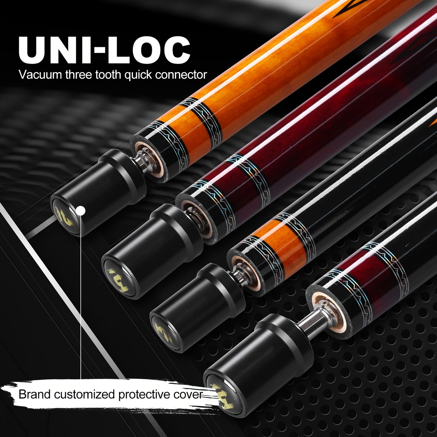 PREDAIDR SP Series Carbon Fiber Pool Cue 2 Piece Professional