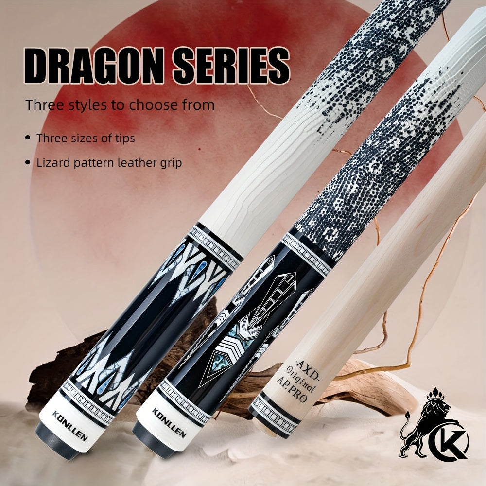 KONLLEN Dragon Series Pool Cue Pro Taper Maple Shaft
