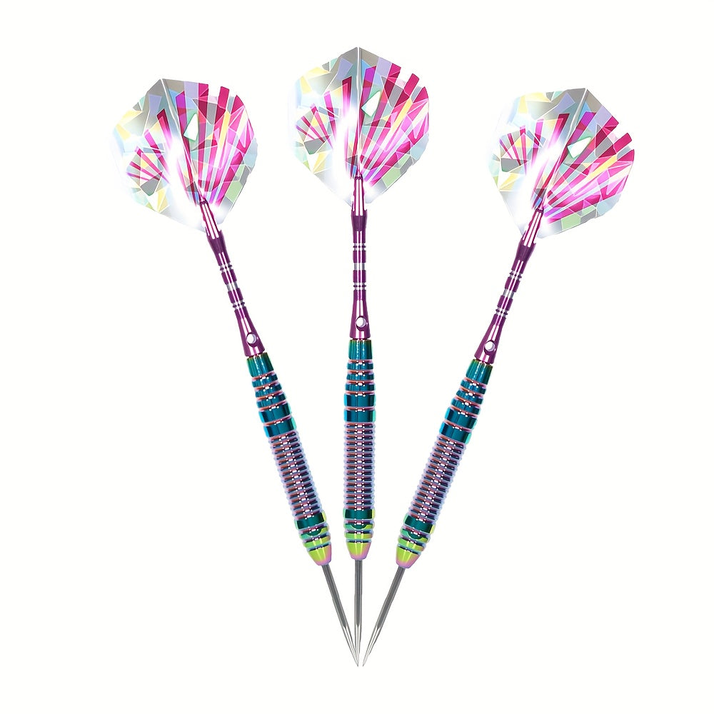 Three Piece Hard Dartboard Dart Set With Aluminum Shafts