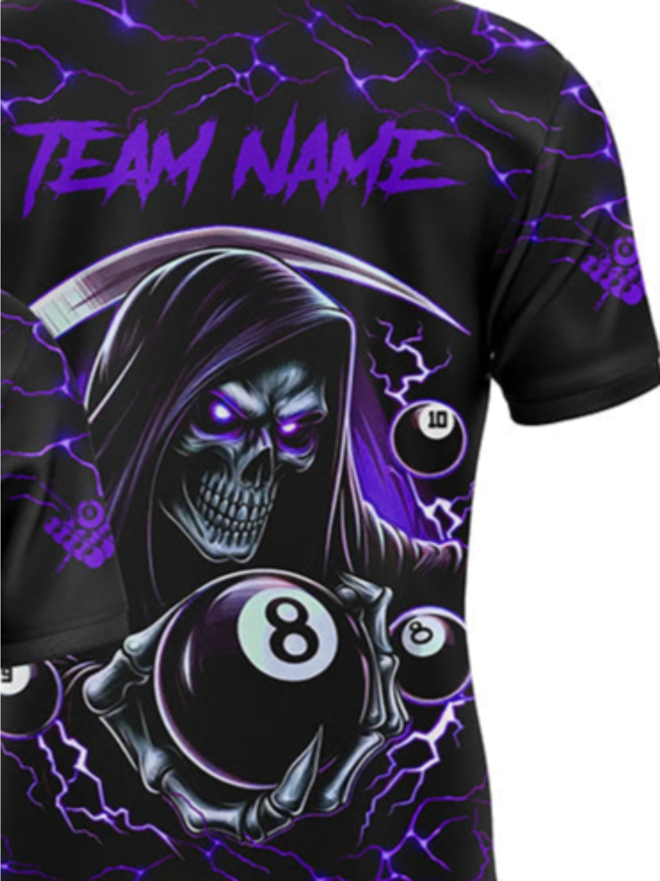 Personalized Men's Polo Shirt With Skeleton Print And Custom Name