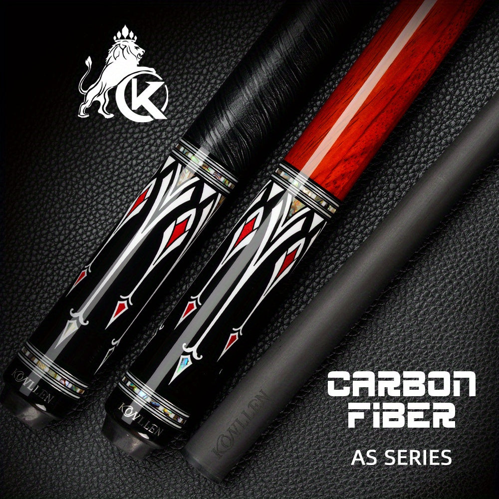 KONLLEN Carbon Fiber Pool Cue Low Deflection For Adults