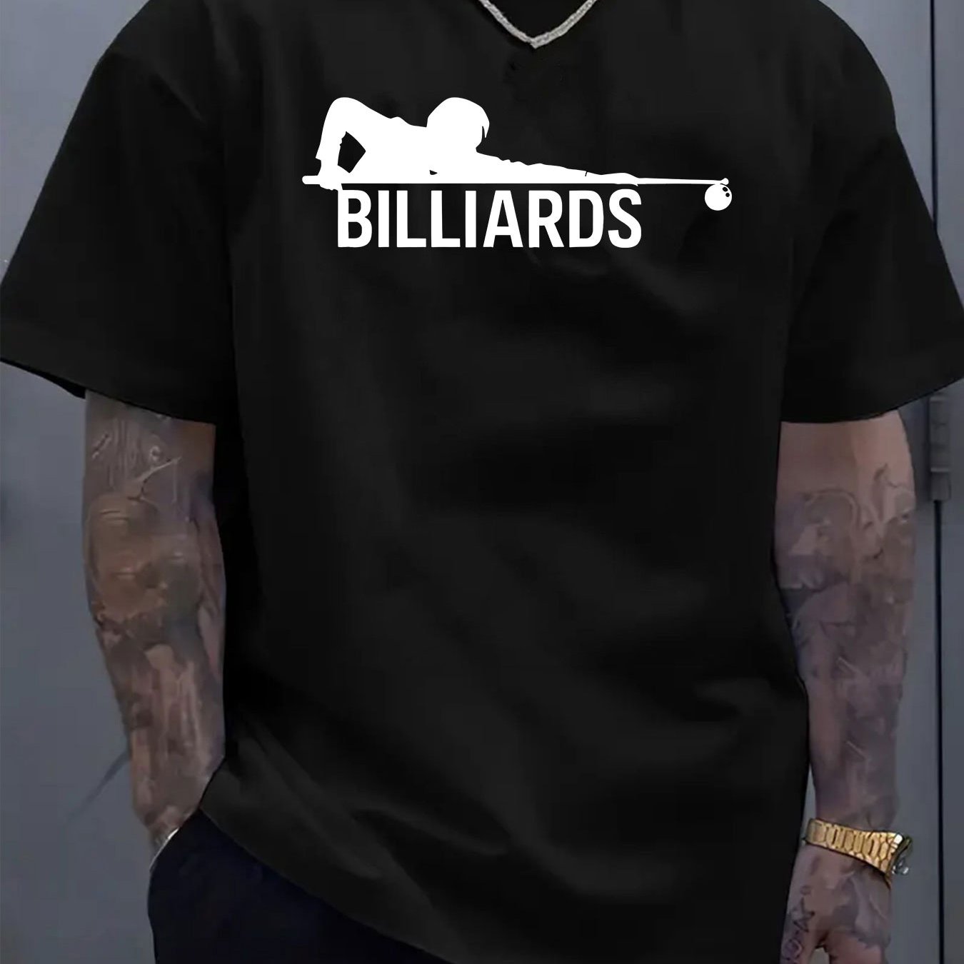 Men's Short Sleeve T Shirt Love Letter Print Polyester Outdoor