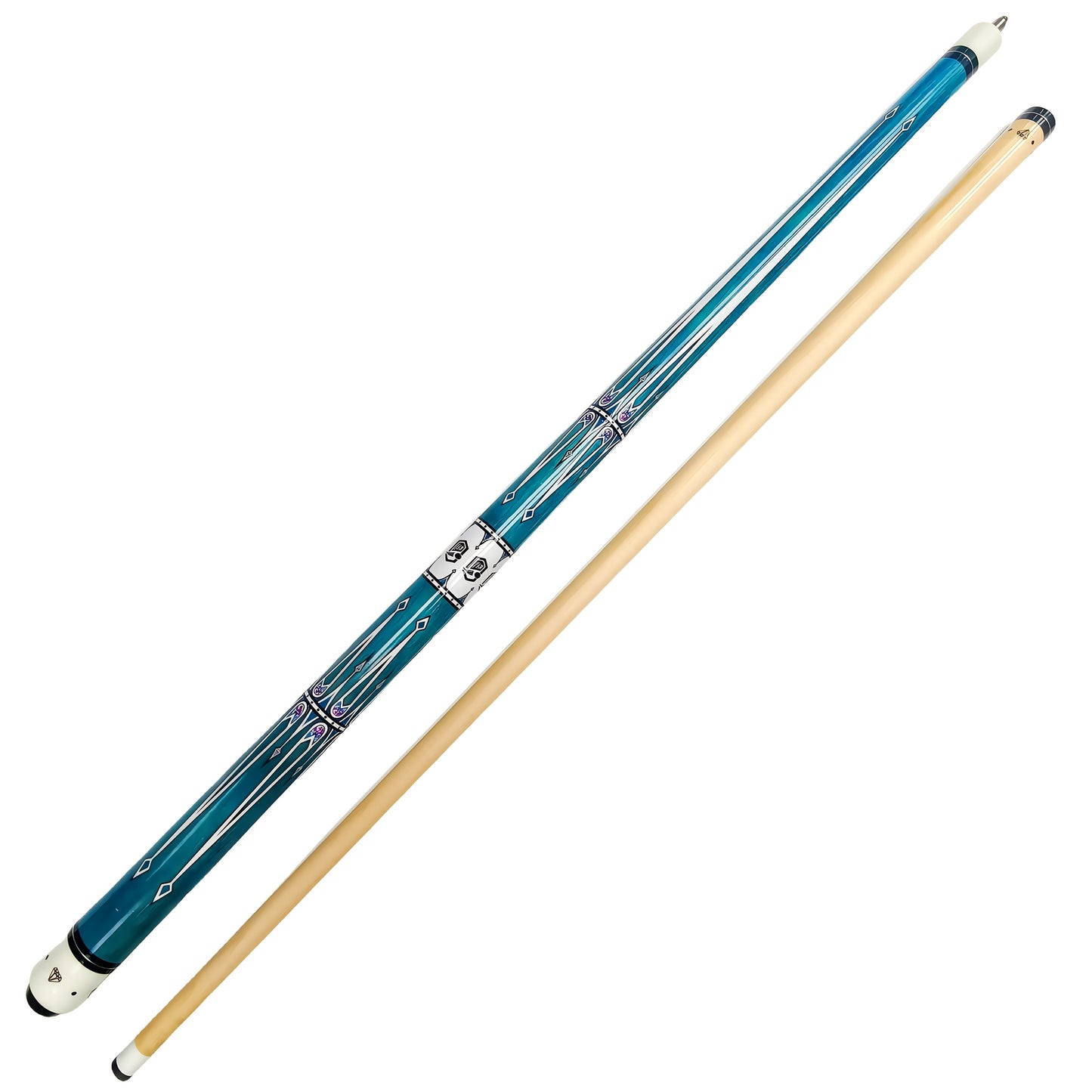Handcrafted Wood Two Piece Billiard Cue for Training and Competition