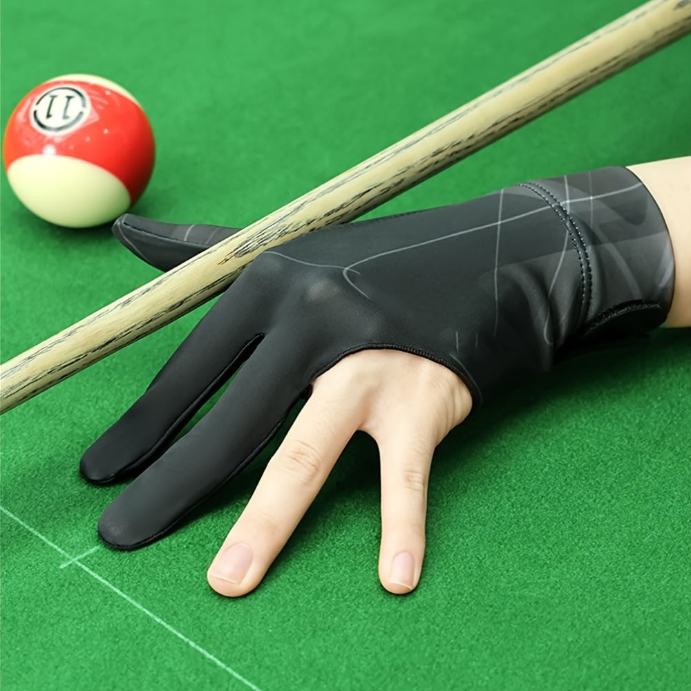 Breathable Anti Slip Billiard Glove 3pc Left Hand Three Fingers