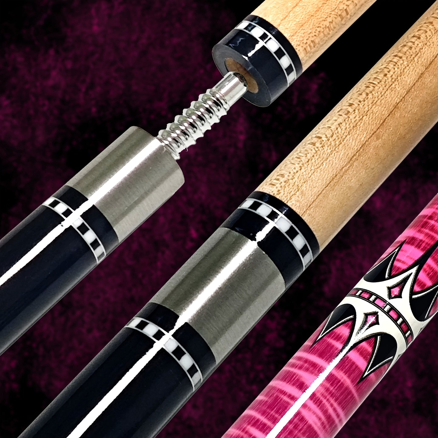 SEARVGRH Maple Pool Cue High Grade Sturdy Gift For Pool Enthusiasts