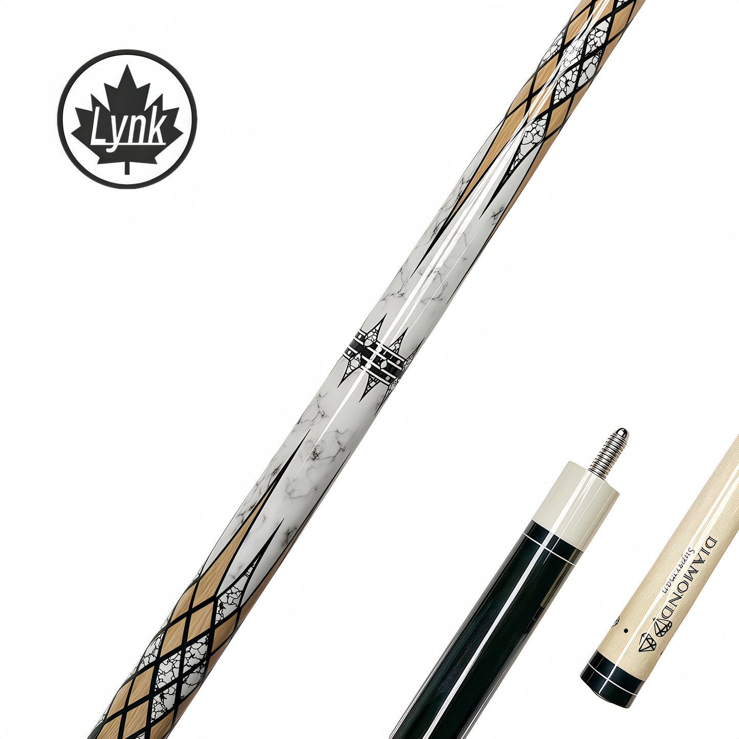 Perfe Marble Texture Pool Cue Premium Handcrafted Wooden Billiard Stick