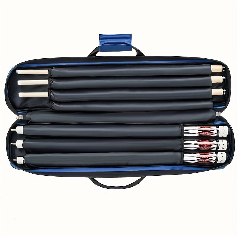 Oxford Soft Paddle Pool Cue Case And Ping Pong Cue Bag With Large Front Pockets