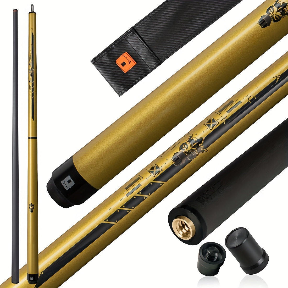 Little Monster Carbon Fiber Break Jump Cue 3pcs Low Deflection