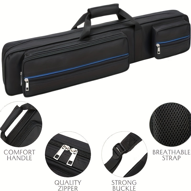 Oxford Cloth Billiard Cue Case Holds 3 Cues 4 Shafts