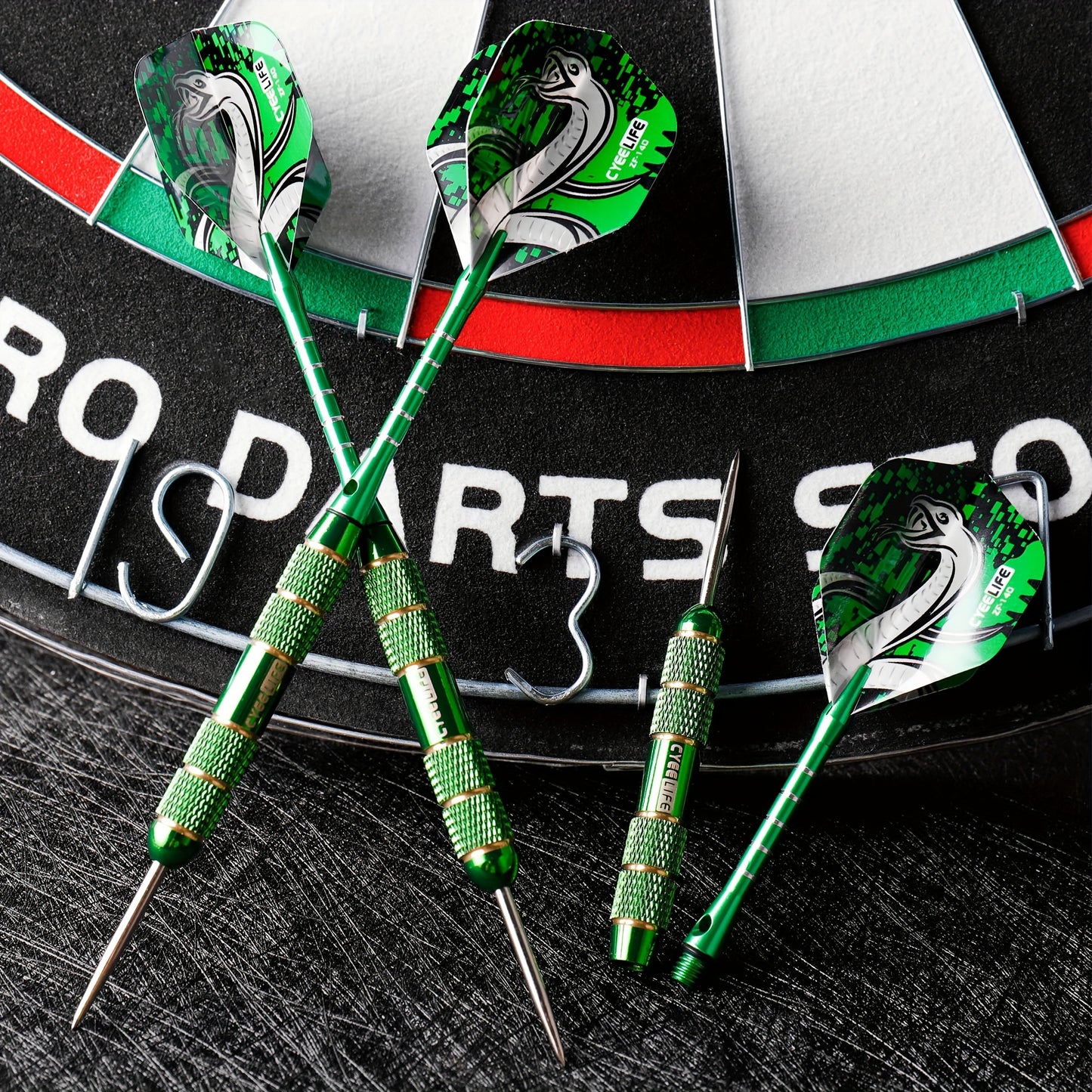 Cyeelife Professional Dart Set With Storage Box 3 Darts