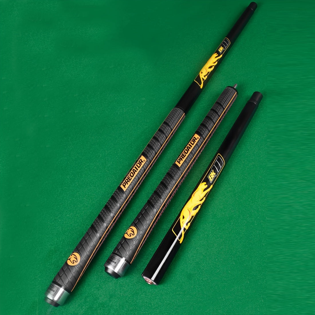 PREOAIDR 3142 Carbon Fiber Punch & Jump Cue Stick - High-Performance Billiard Break Cue with Maple Technology Shaft, Black, Ideal for Pool Players, Billiards Training & Competition, Pool Cue|Modern Billiards Stick|Durable Cue