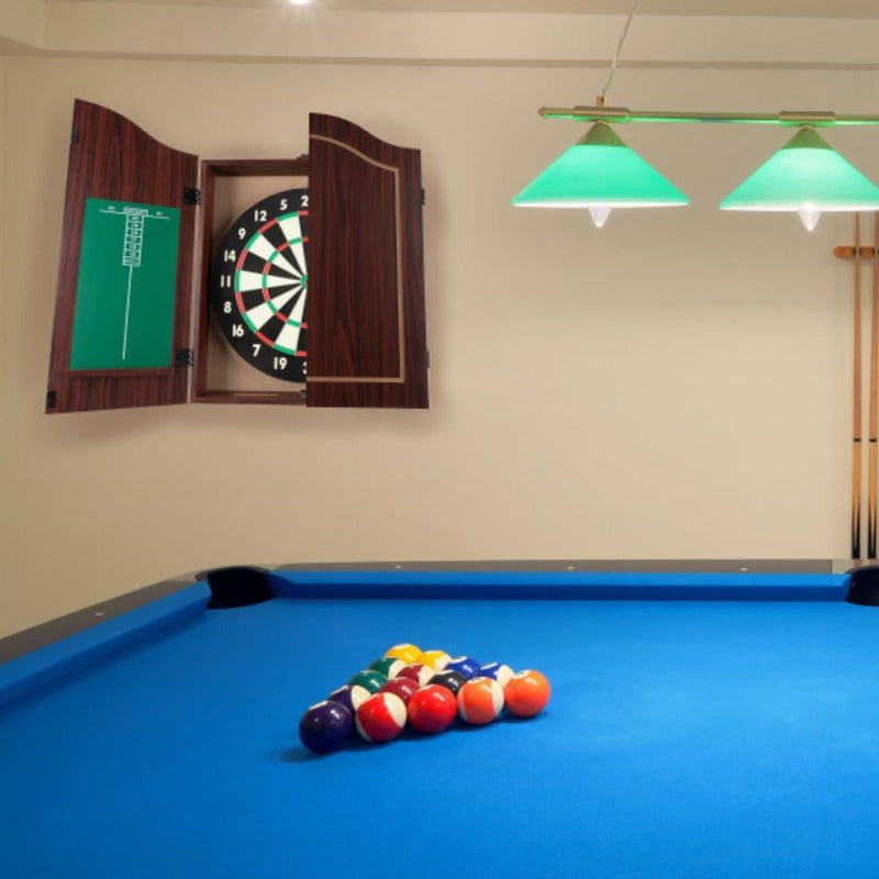 Trademark Poker Dart Board Cabinet Set With Dartboard And Darts
