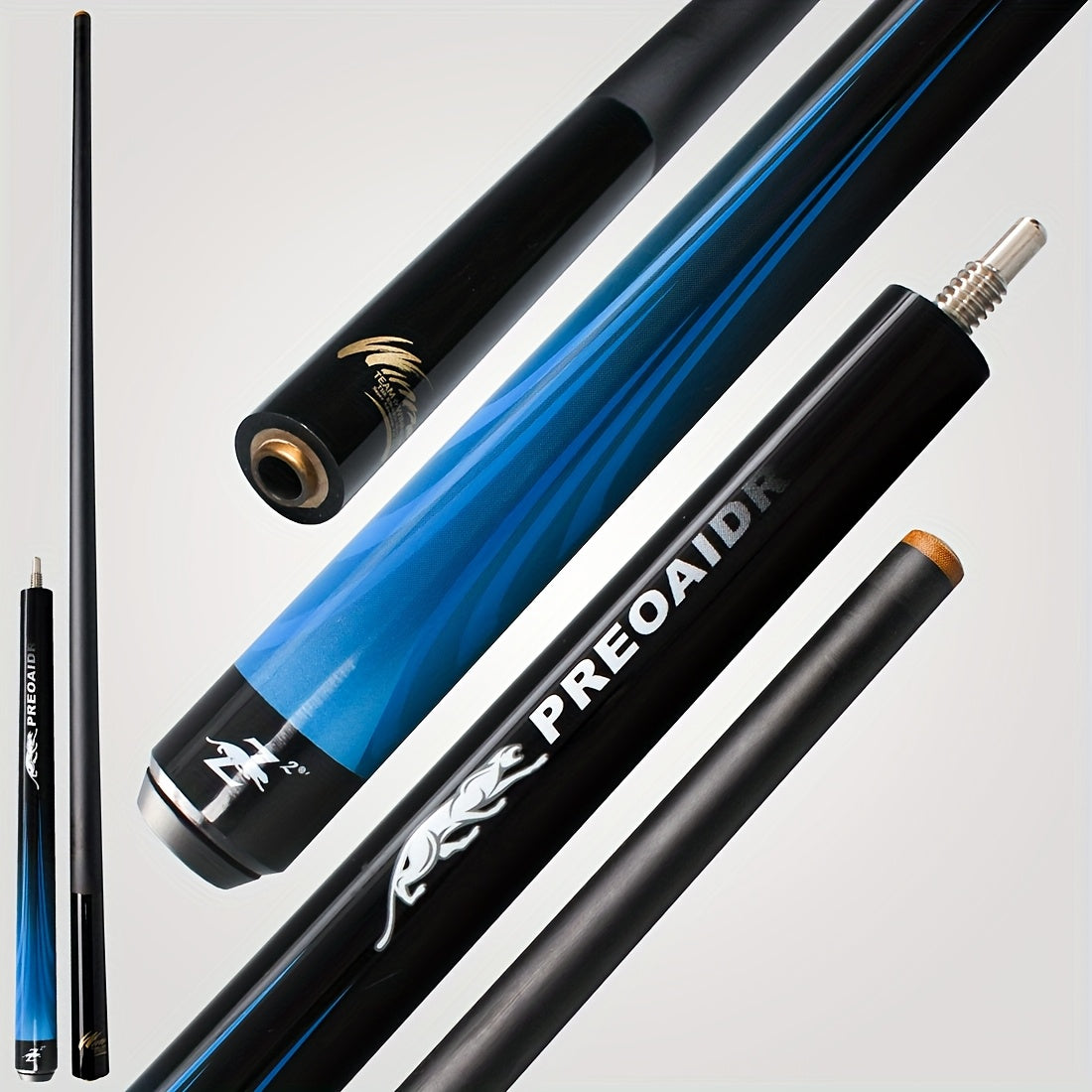 PREOAIDR Carbon Fiber Jump Cue Stick For Pool Table Professional