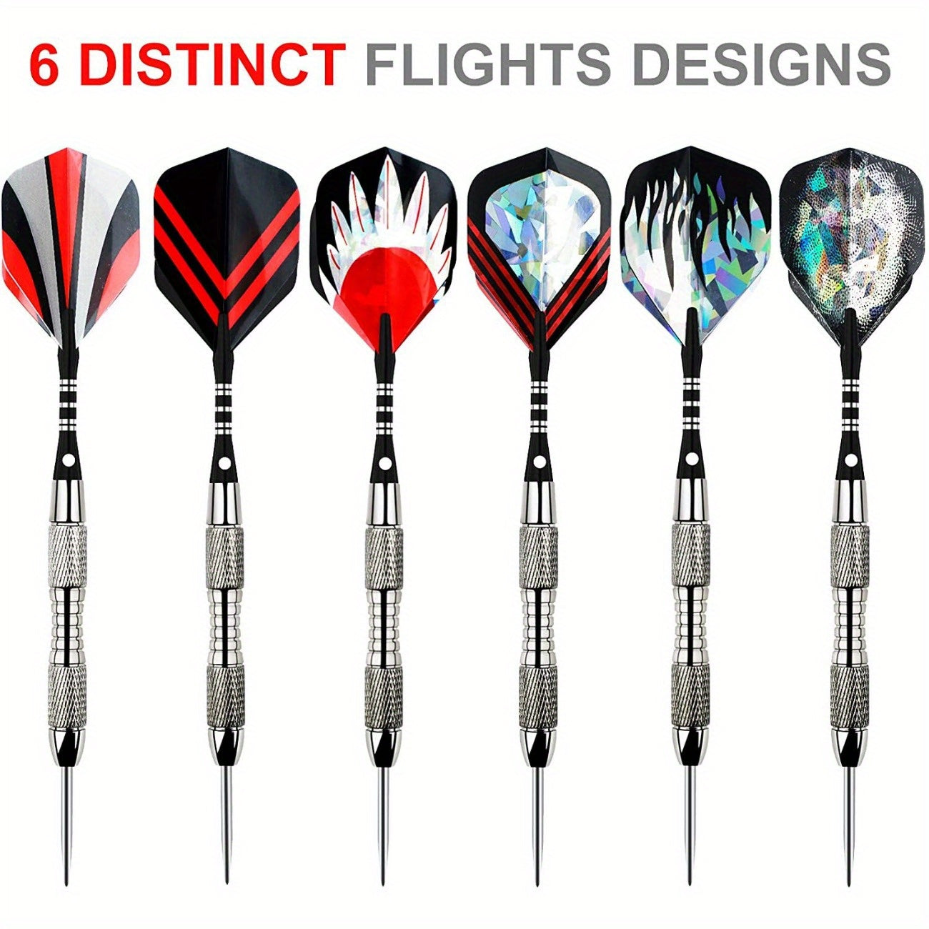 Professional Dart Gift Set 12 Darts Flight Pieces Box Tools