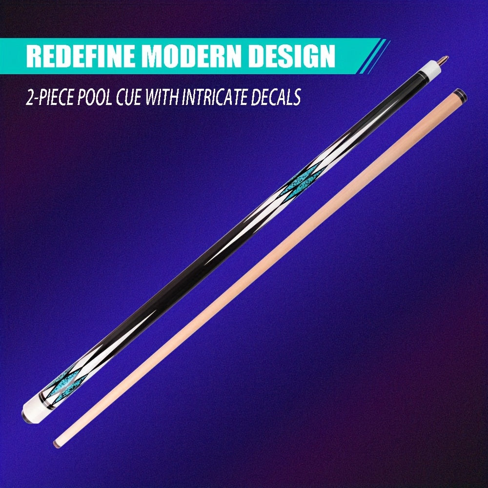SEARVGRH Maple Pool Cue Diamond Pattern Billiard Cue