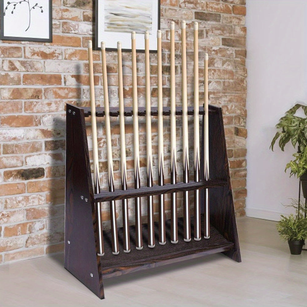 Wanlecy 10 Pool Cue Rack Heavy Duty Billiards Stand