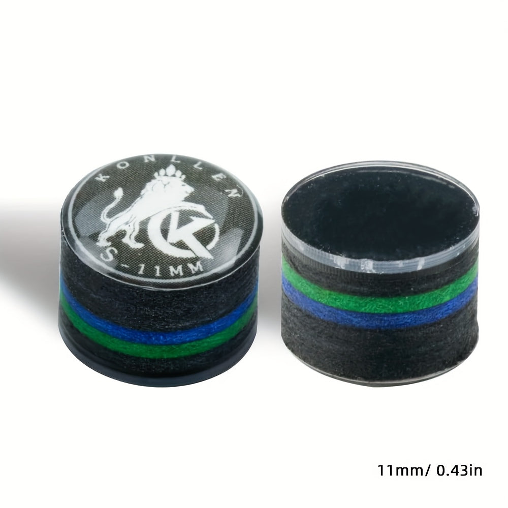 KONLLEN Pool Cue Tip 9 Layer Pigskin Billiards Tip