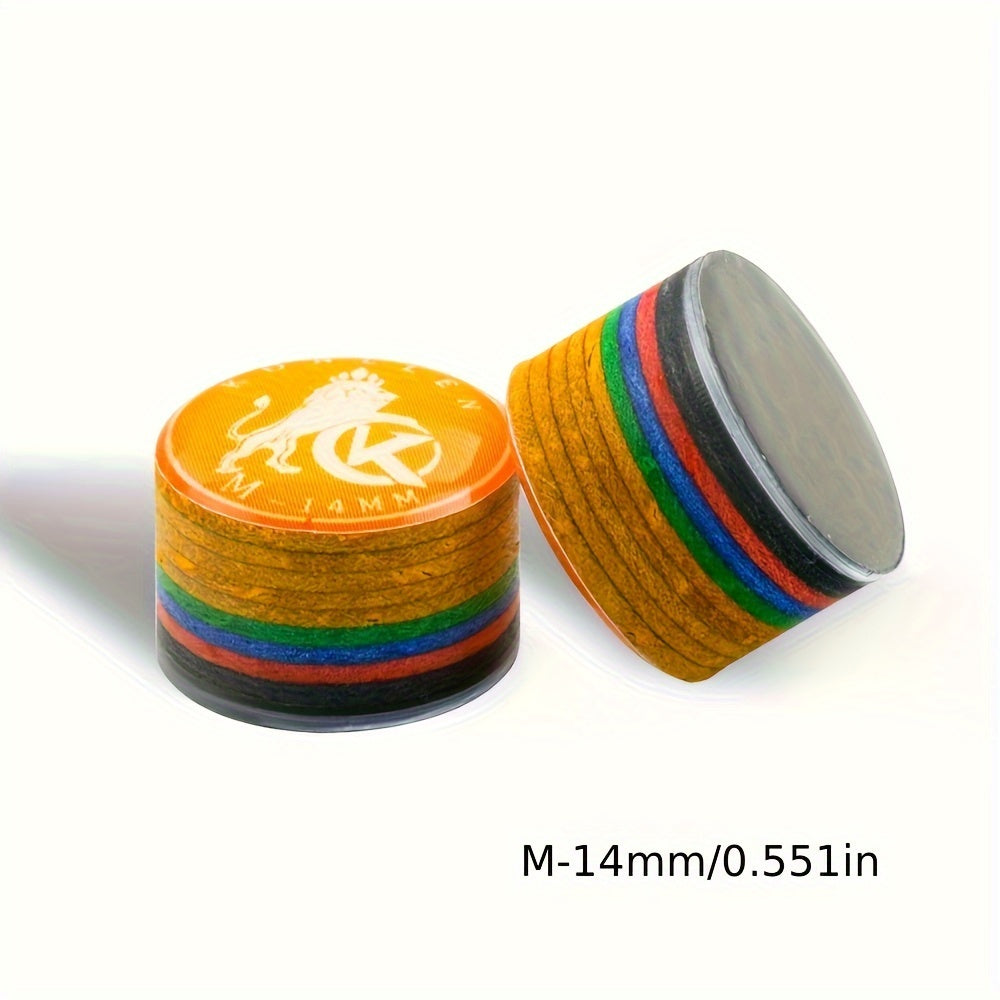 KONLLEN Pool Cue Tip 9 Layer Pigskin Billiards Tip