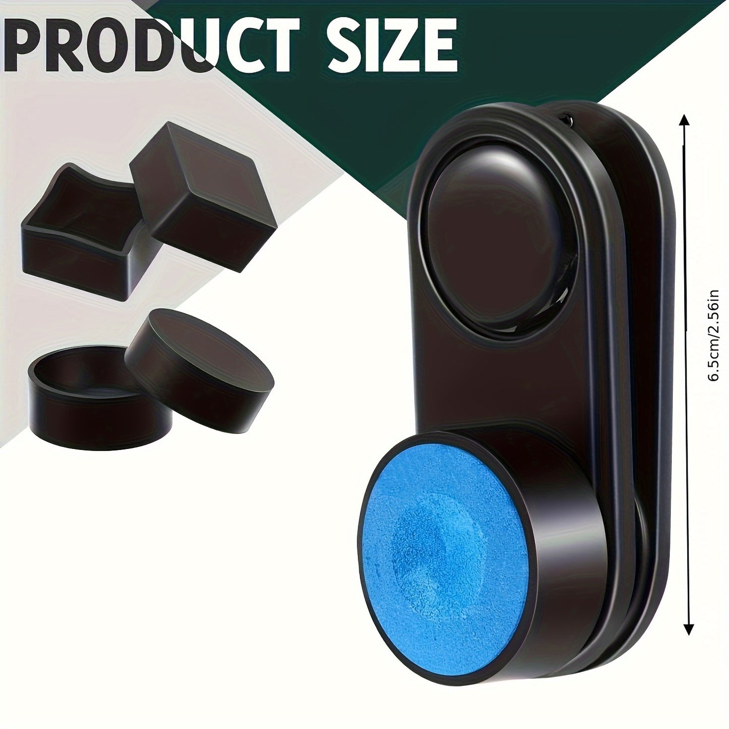 Magnetic Billiard Chalk Holder Resin Pool Cue Clip Eraser Sleeve