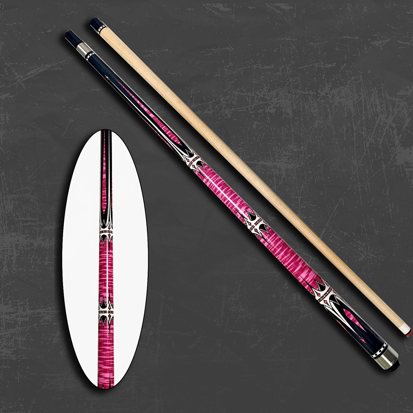 SEARVGRH Billiard Cues Half Carbon Fiber For All Players