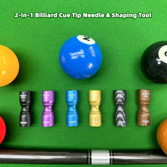 Cue Tip Repair Tool 2in1 With Needle And Sanding Portable