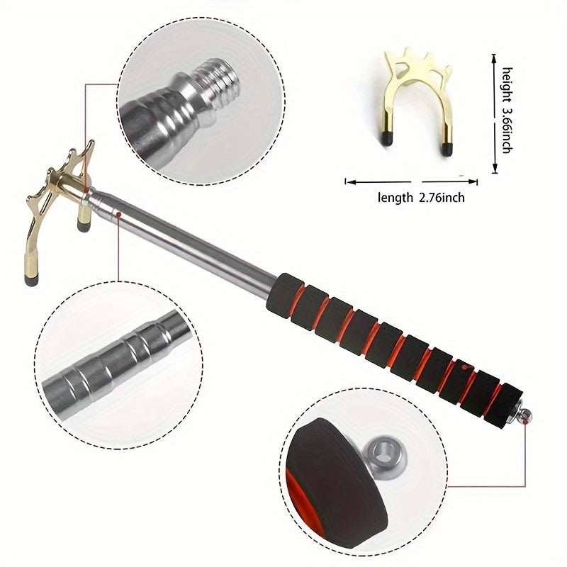 Expandable Adjustable Billiard Bridge Pool Cue With Replaceable Heads