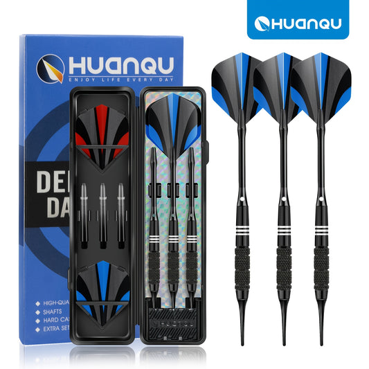 Huanqu Soft Dart Set With Three Shafts Flights And Case