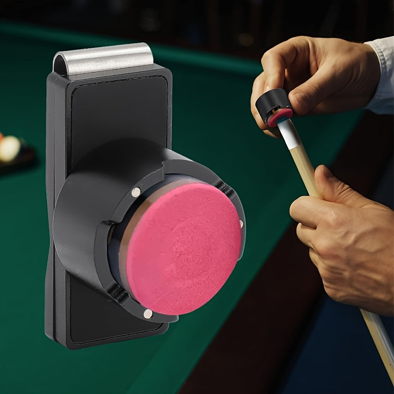 Magnetic Billiard Chalk Holder With Secure Clip Aluminum Alloy