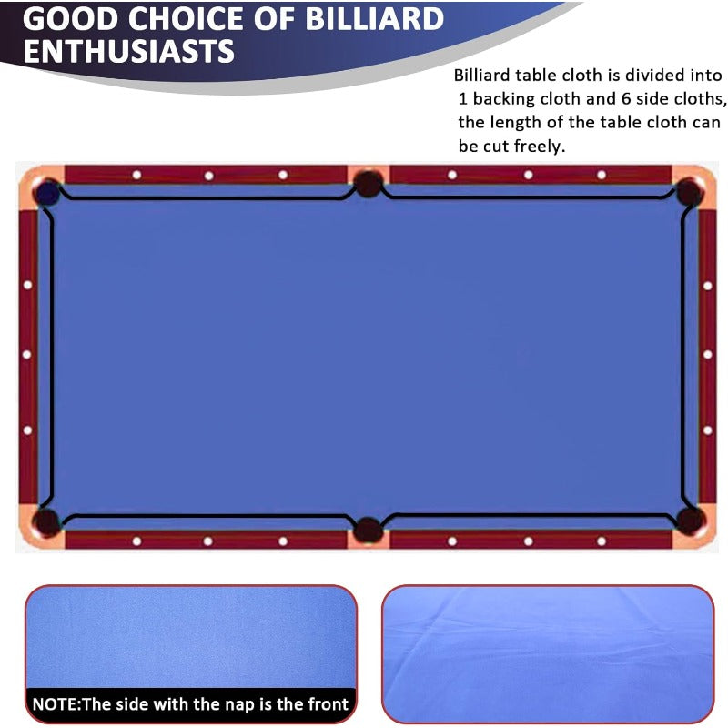 K66 Professional Pool Table Replacement Kit With Rail Cushions