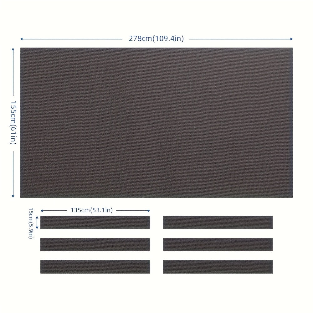 KONLLEN Pre Cut Pool Table Felt With 6 Cloth Strips For Nine Ball Pool Tables