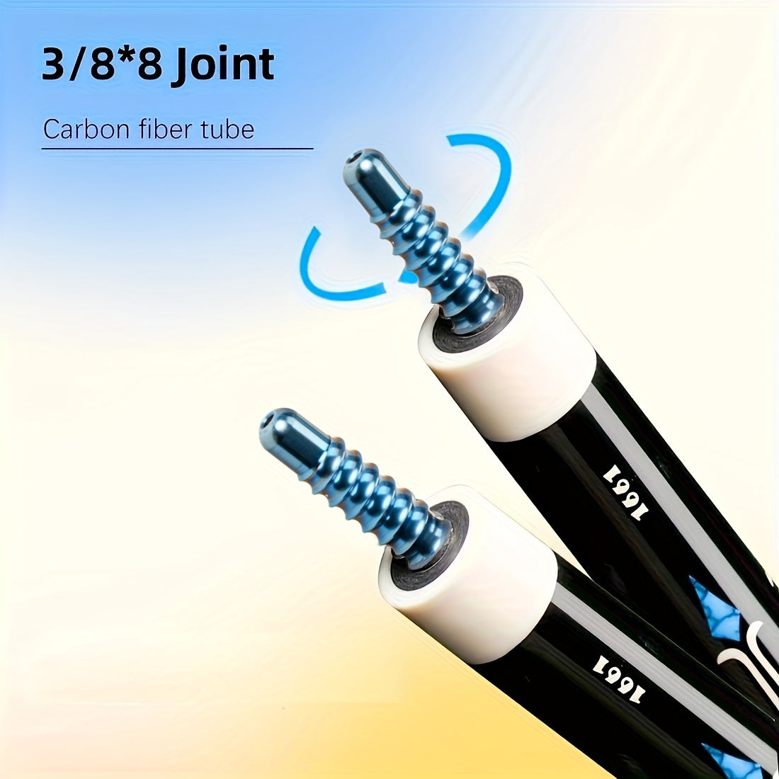 KONLLEN Carbon Fiber Pool Cue With Low Deflection Technology