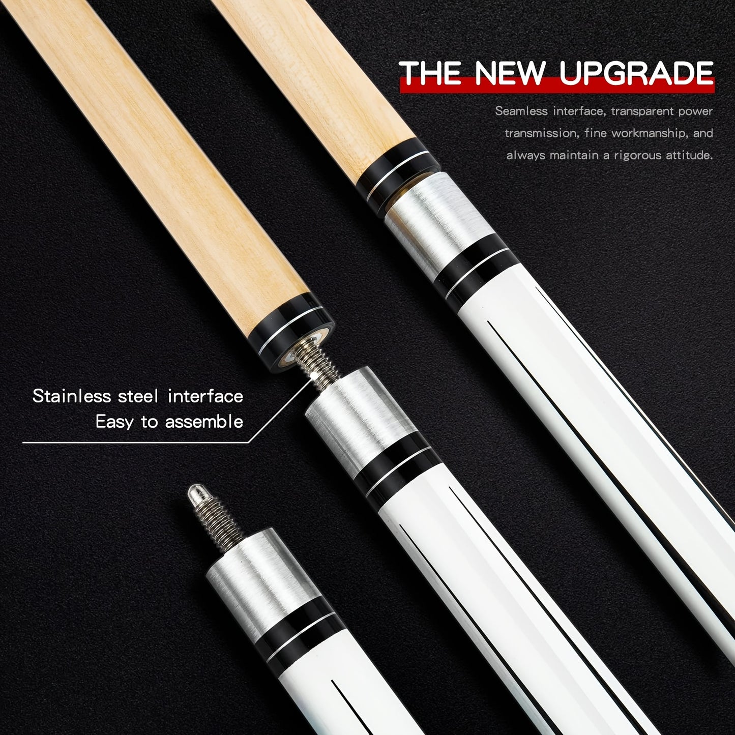 SEARVGRH Professional Pool Cues Sugar Maple Billiard Sticks